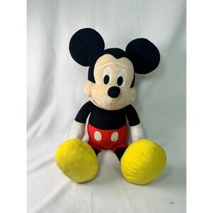 Disney Mickey Mouse Plush Stuffed Animal Just Play Classic Red Shorts 15 Inch